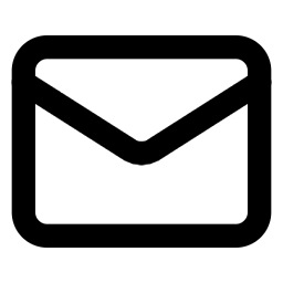 schwarzes E-Mail Icon