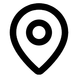 schwarzes Standort-Symbol