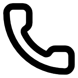 schwarzes Telefon Icon